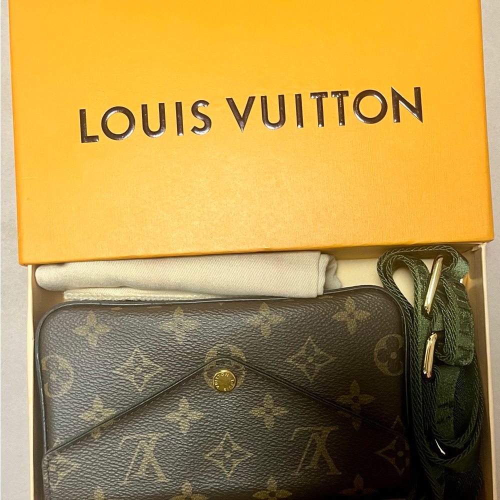 LV Felicie Strap & Go Pochette Monogram Canvas Shoulder Bag